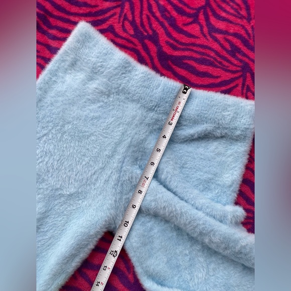 F21 baby blue fuzzy pants - Picture 8 of 8